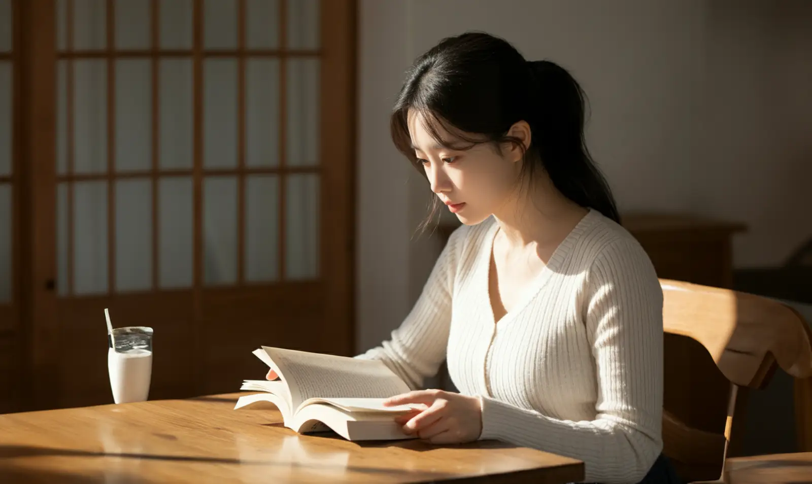책을 읽는 여성