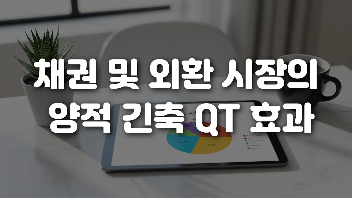 채권 및 외환 시장의 양적 긴축 QT 효과