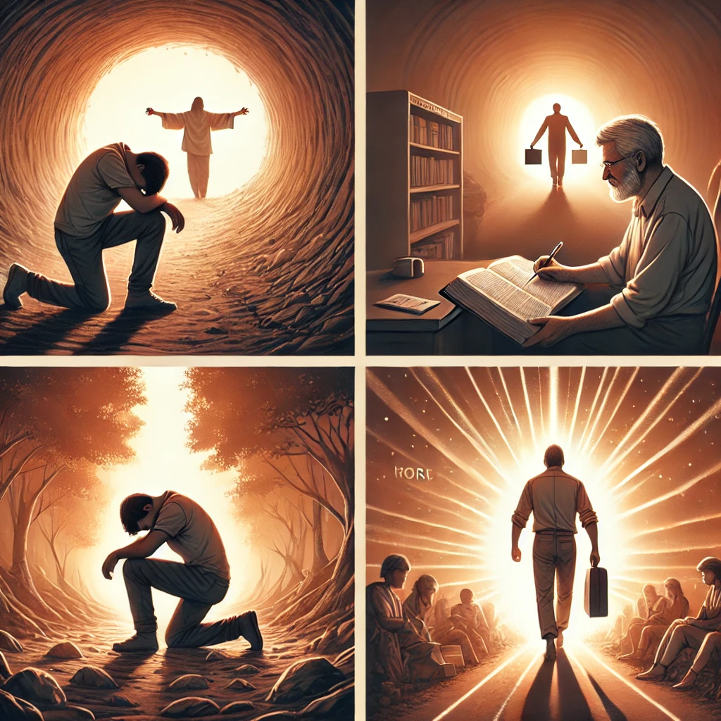 시편 94:12 말씀을 따라 주님의 교정을 기쁨과 은혜로 받아들이며, 믿음으로 견디며 비전 가운데 살아가는 모습이 담긴 이미지가 있습니다. 이러한 장면들은 주님의 교정이 결코 부담이 아니라 축복임을 깨닫고, 시련을 통해 하나님과 더욱 동행하는 은혜로운 삶을 살아가는 여정을 강조합니다. 🙏✨📖