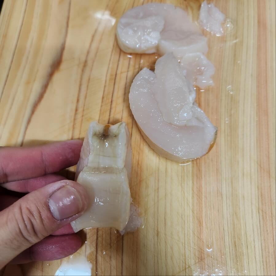 키조개 관자 내장 관자손질법 통관자 키조개 관자 손질 관자 내장 관자살 관자미역국 냉동 관자