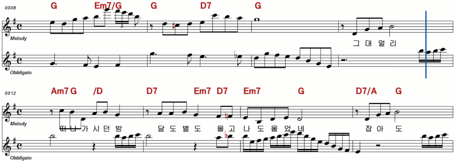 안다미(남인수) 작별 악보