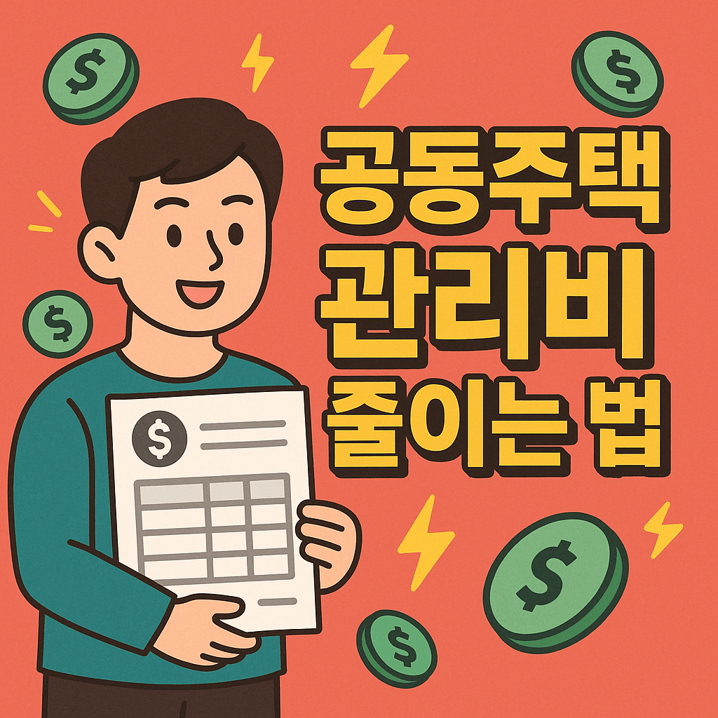 공동주택 관리비 줄이는 법