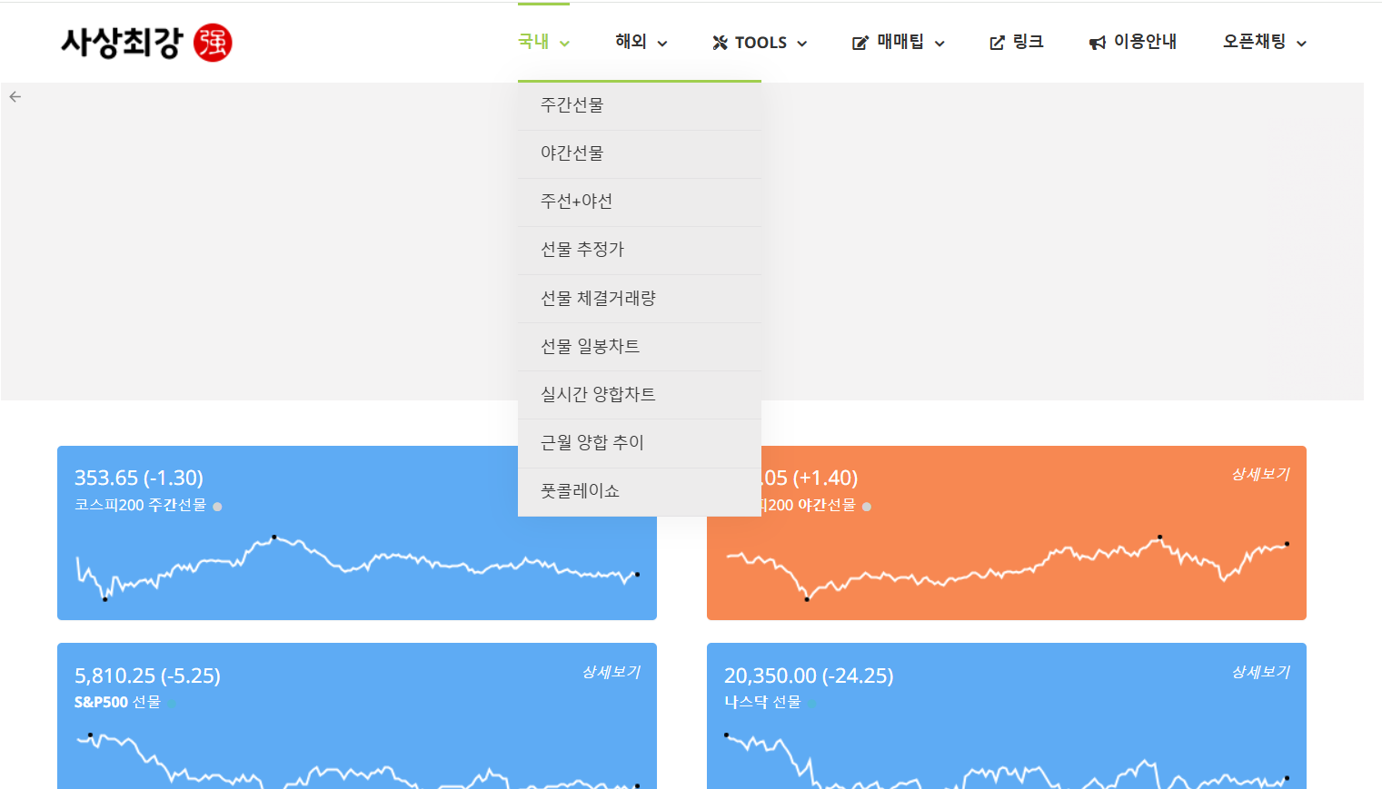 사상최강 야간선물의 기능 및 투자 전략
