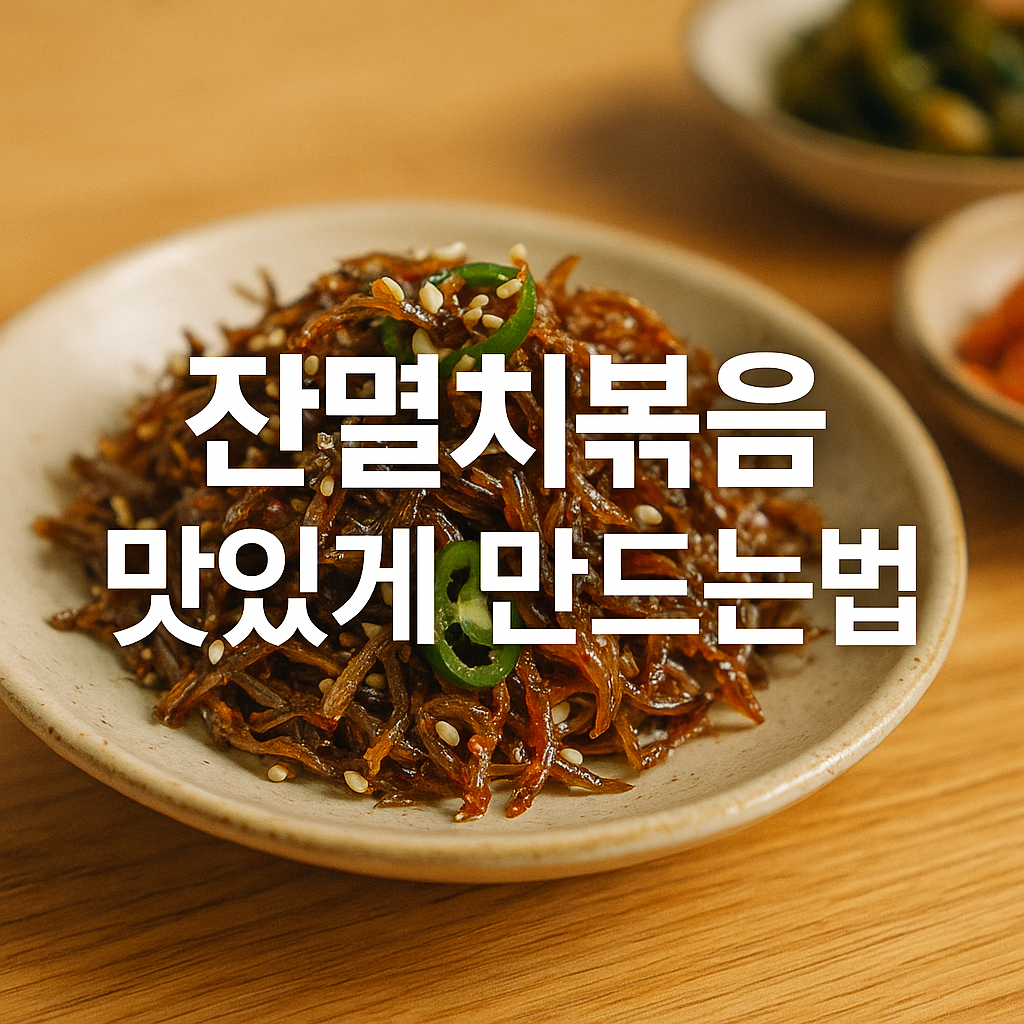 잔멸치볶음 맛있게 만드는법