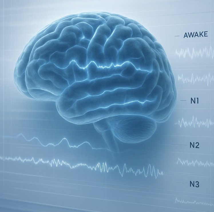 뇌는 자고 몸은 깨어나는 시간