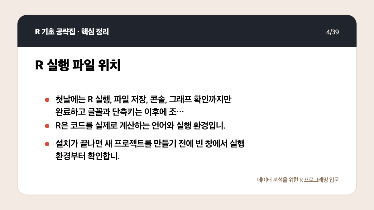 R Positron 설치와 실행: 처음 시작하는 환경 설정 체크리스트 핵심 정리 4