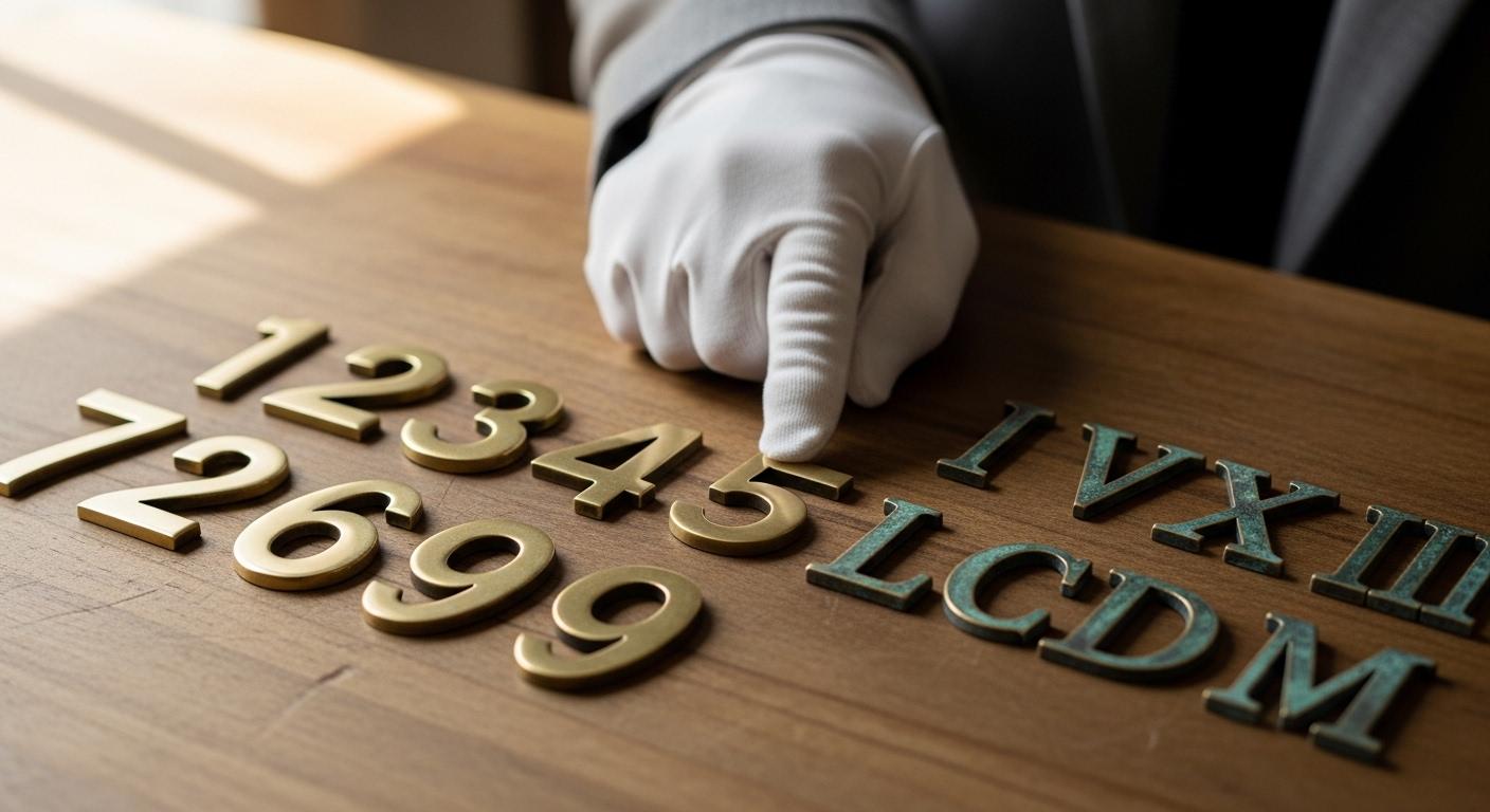 아라비아 숫자와 로마 숫자