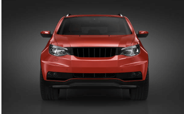 수출 대기 중인 최신형 중고 SUV 차량, 전시장에 전시된 모습