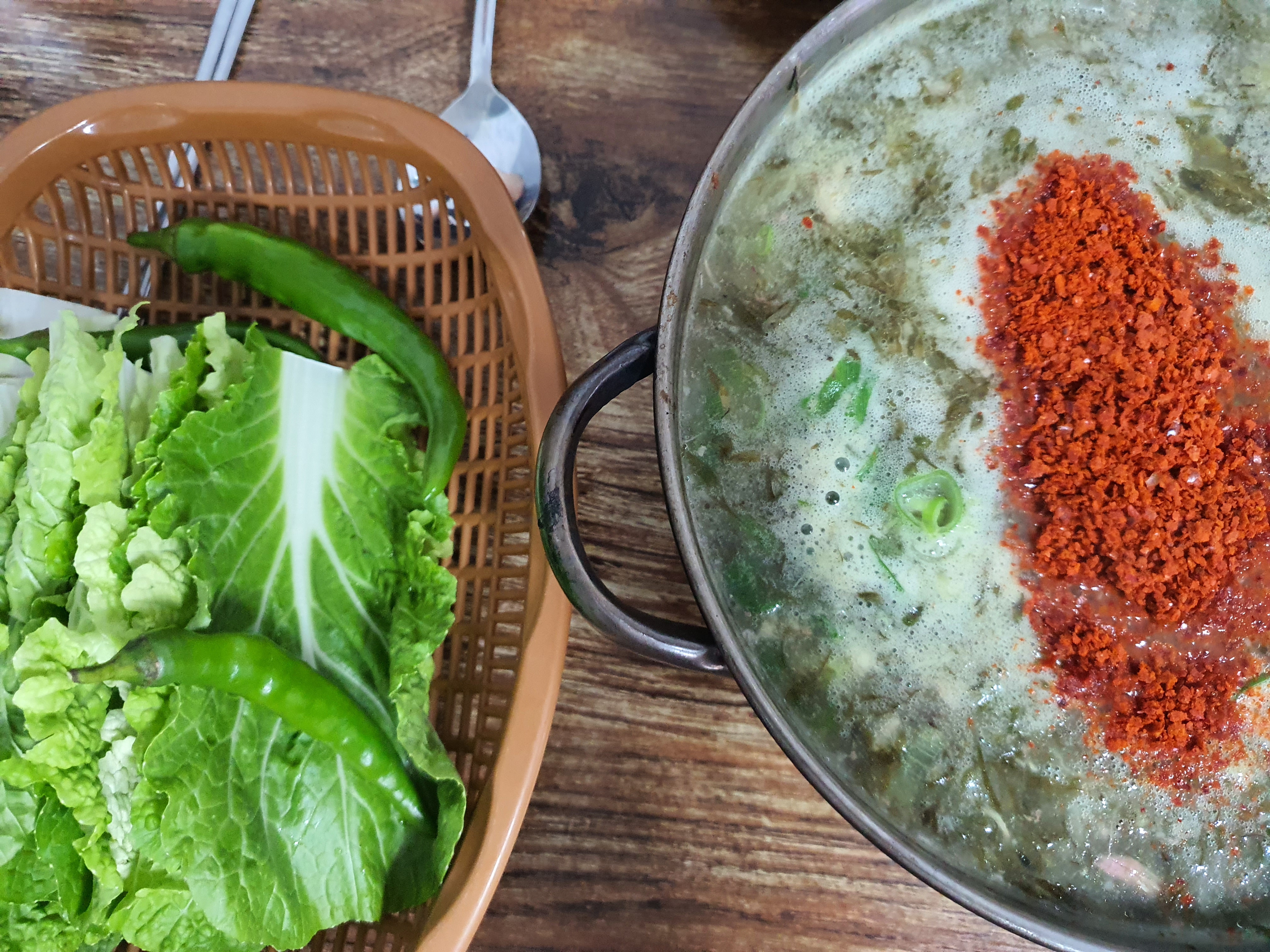 몸국-대자와-쌈채소