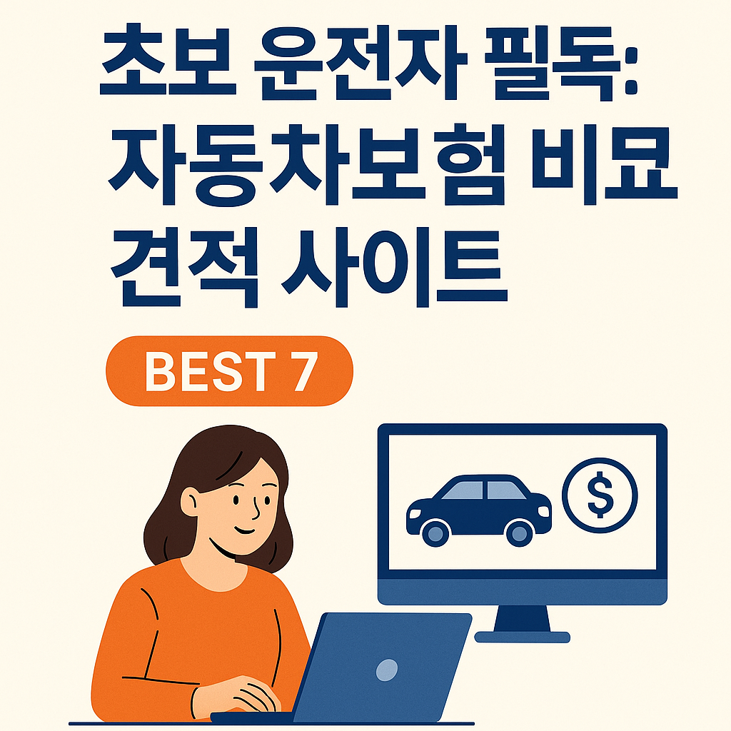 초보 운전자 필독! 자동차보험 비교 견적 사이트 BEST 7