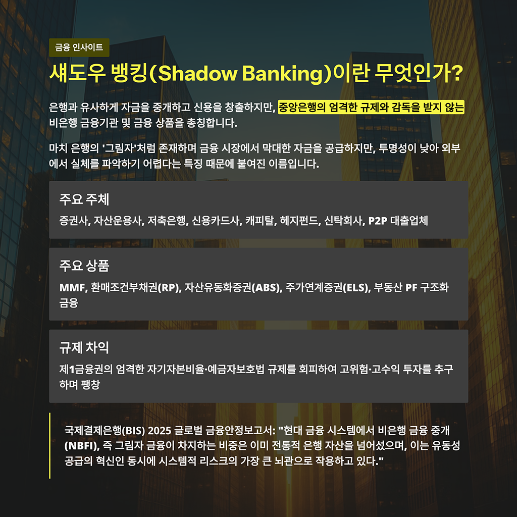 섀도우 뱅킹(Shadow Banking)이란 무엇인가?