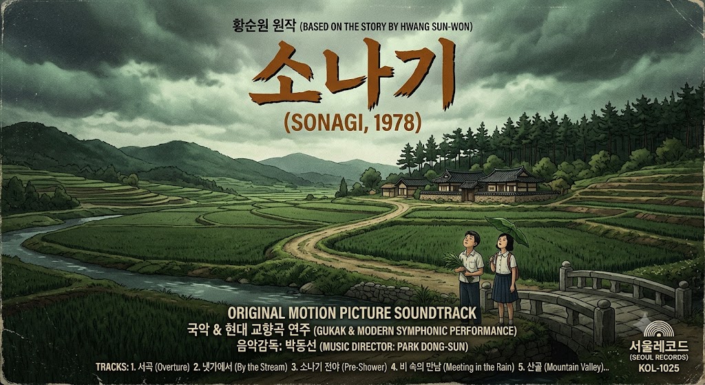 소나기 1978 황순원 원작 비 오기 전 시골 풍경 국악 OST