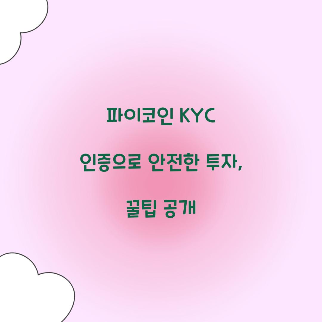 파이코인 kyc 인증
