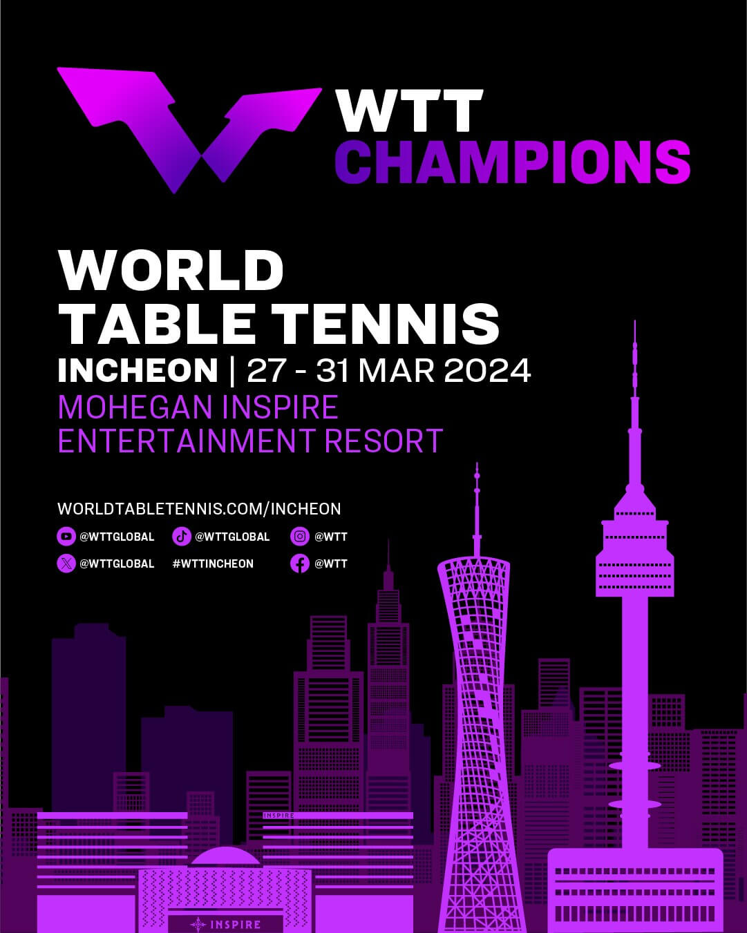 WTT 챔피언스 인천