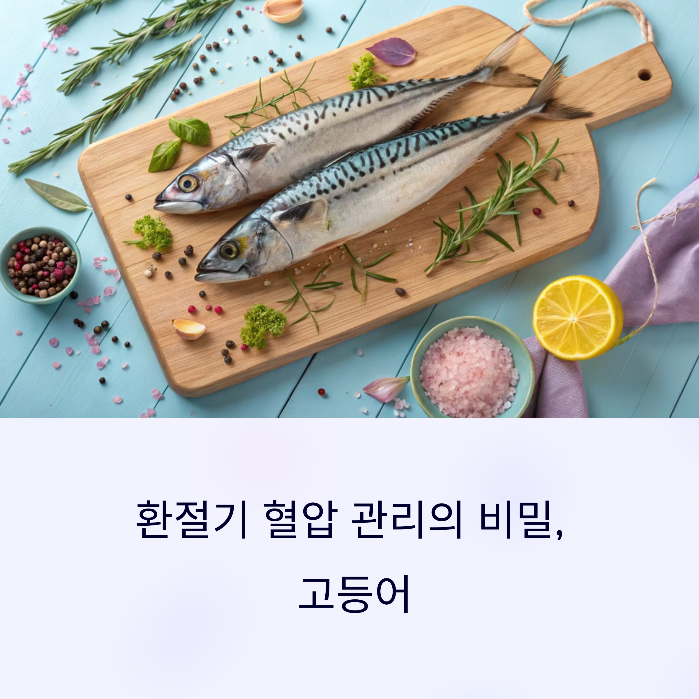 환절기 혈압이 요동친다면? 고등어 한 점이 해답일 수 있습니다