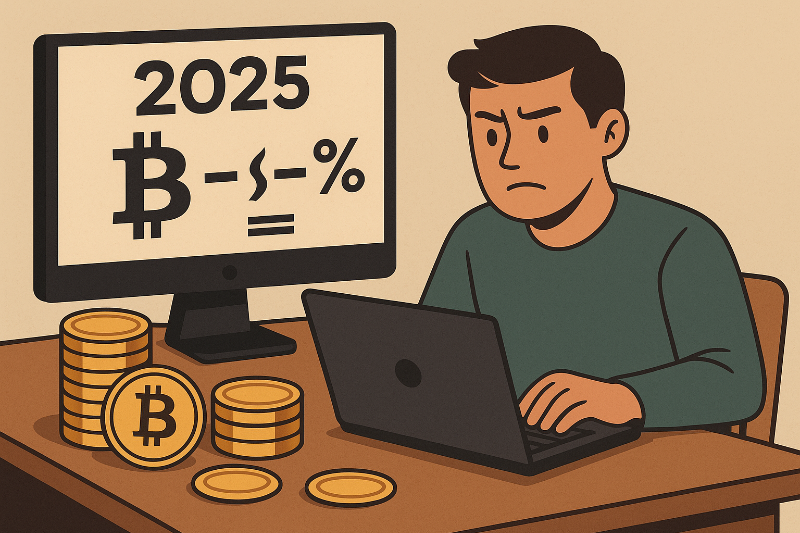 가상자산 양도소득세 계산하는 모습