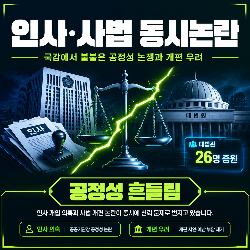 인사·사법 동시논란