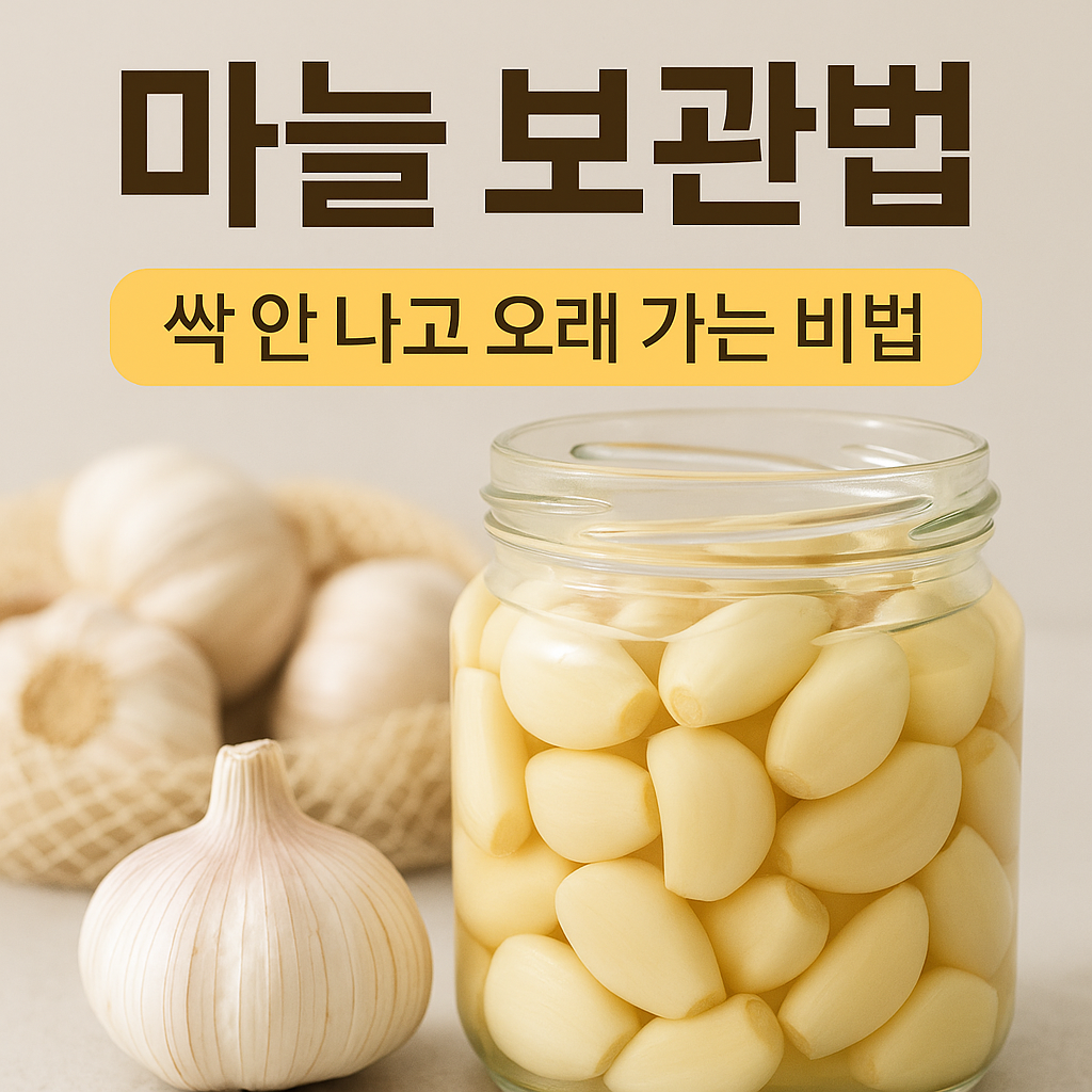 마늘 보관법 완벽 가이드 &ndash; 냉장, 냉동, 실온별 꿀팁