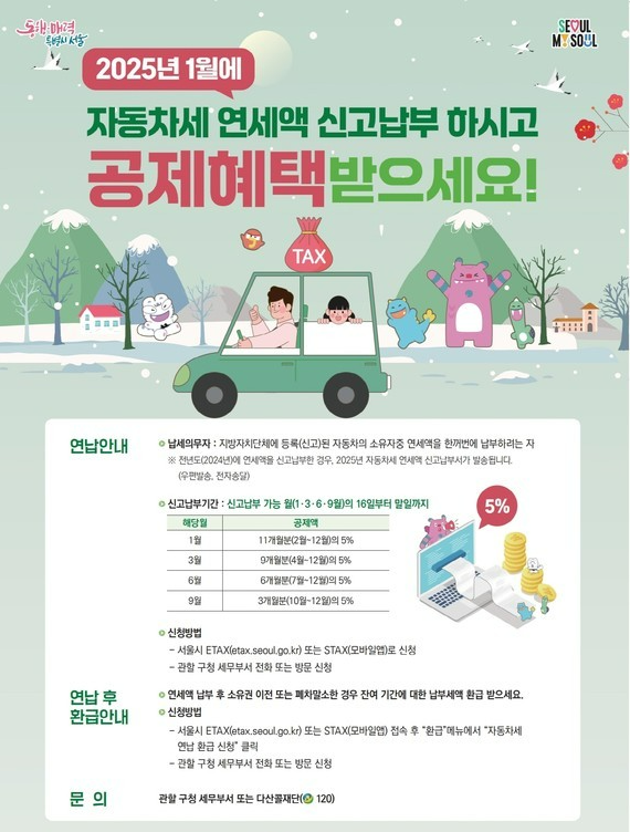 자동차세 연납신청기간 할인