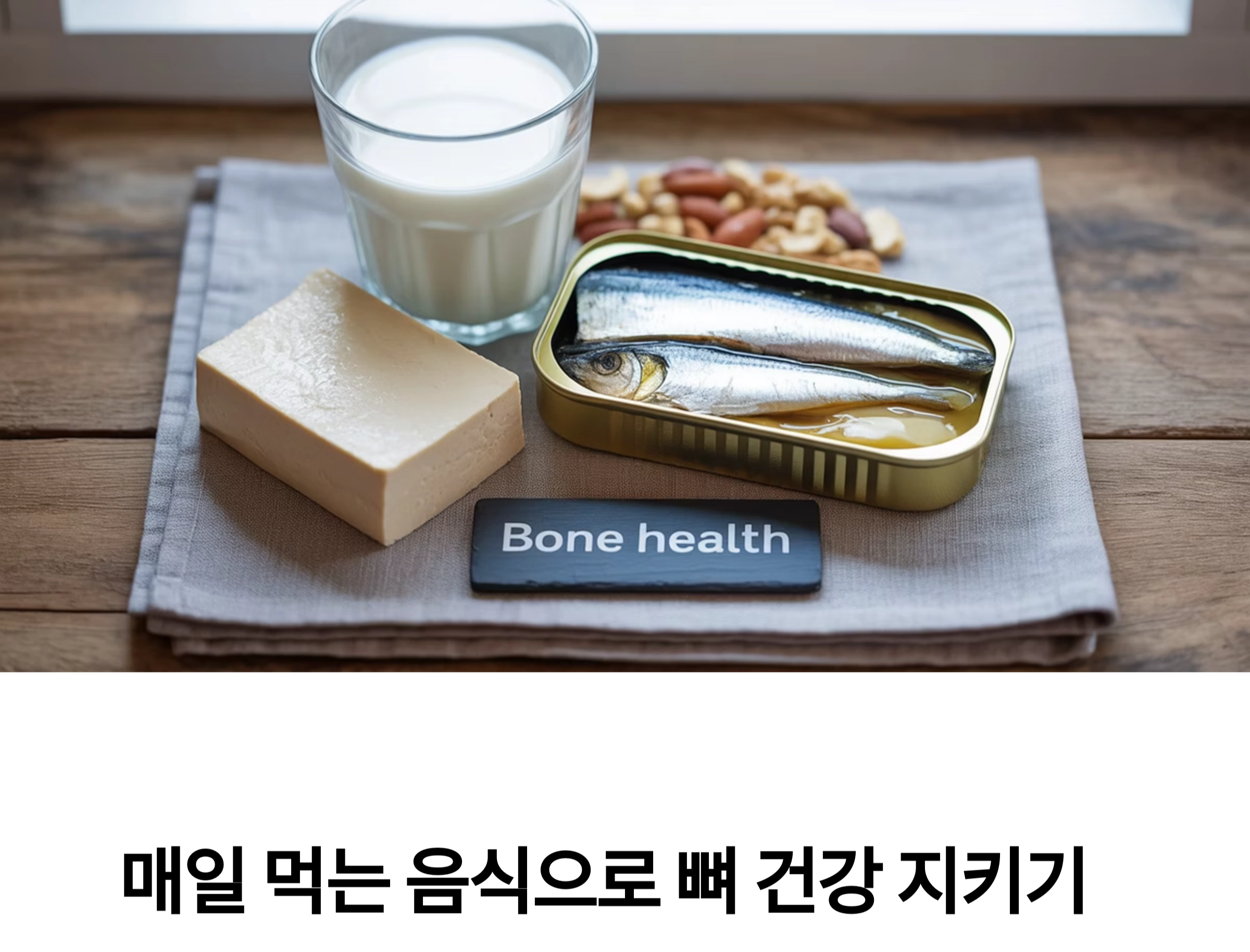 매일 먹기 쉬운 뼈 건강 음식, 집밥으로 챙기는 골다공증 예방