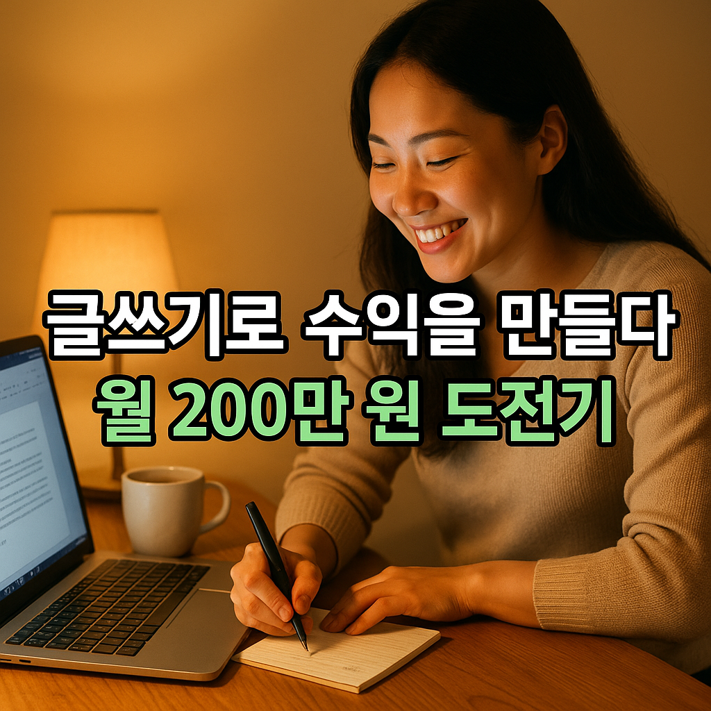 글쓰기로 수익을 만드는 프리랜서