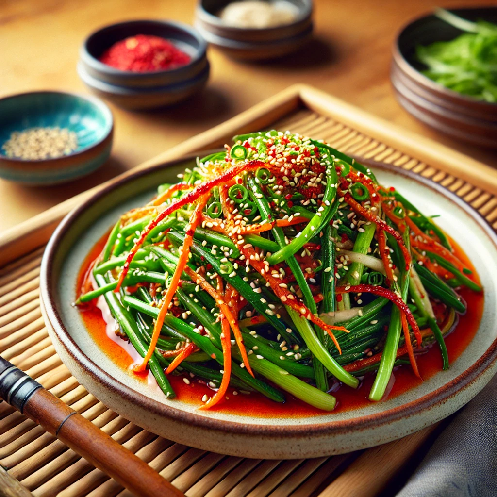 접시에 예쁘게 담고 통깨를 톡톡 뿌리면 완성!