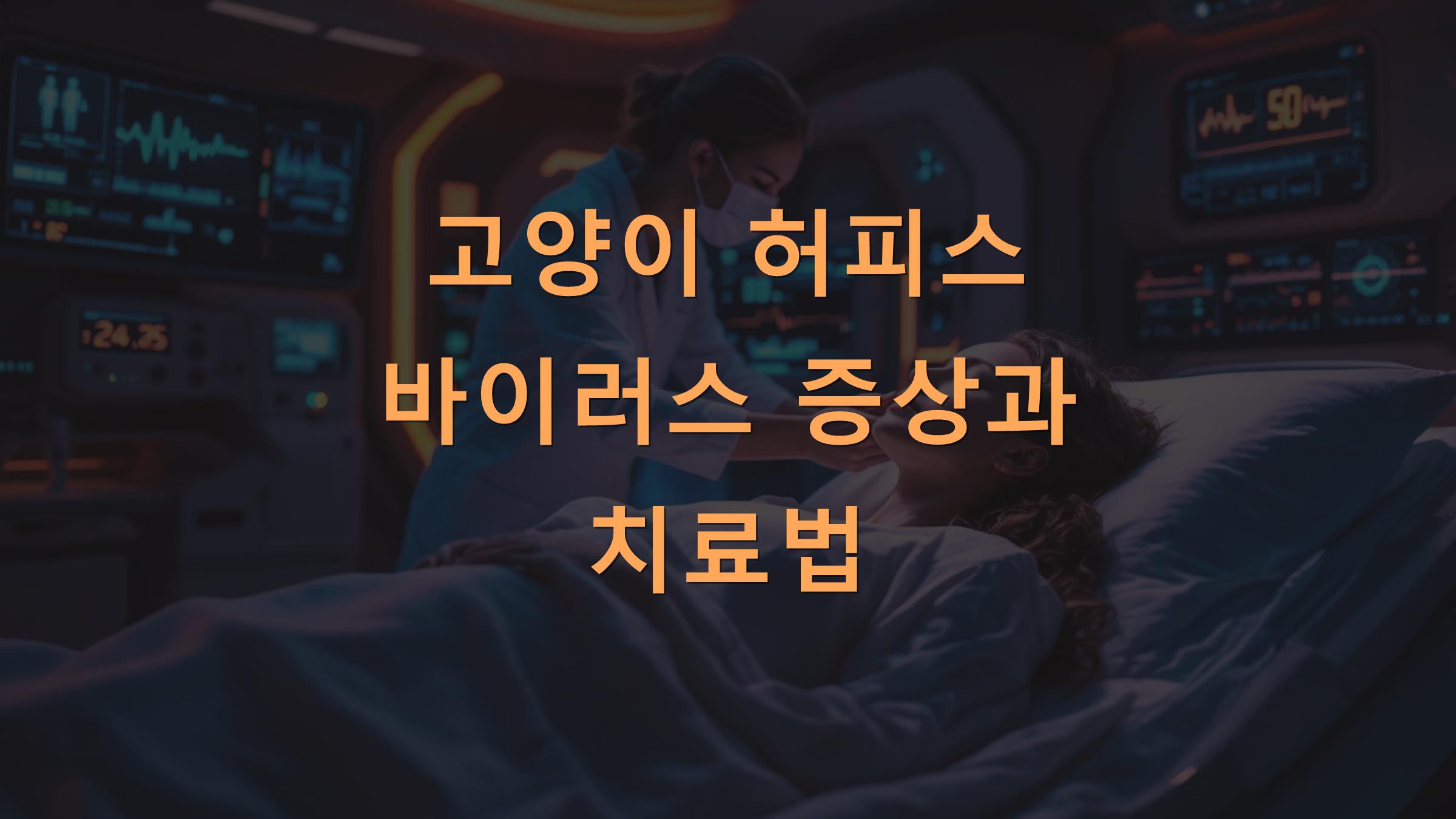 고양이 허피스 바이러스 증상과 치료법