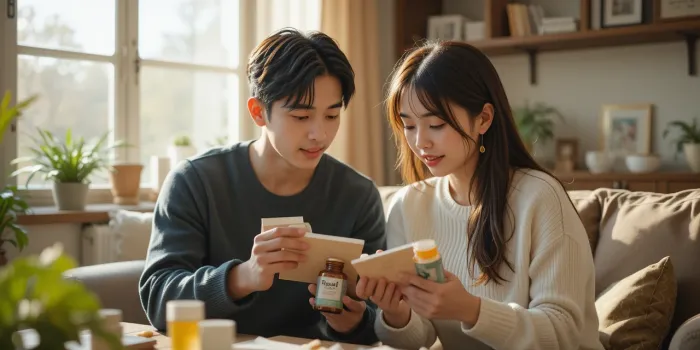 성분표를 꼼꼼히 확인하는 생활 장면