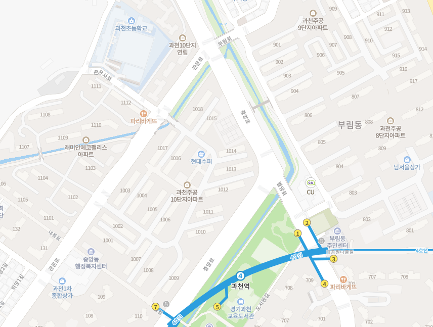 네이버부동산-과천-주공10단지-입지