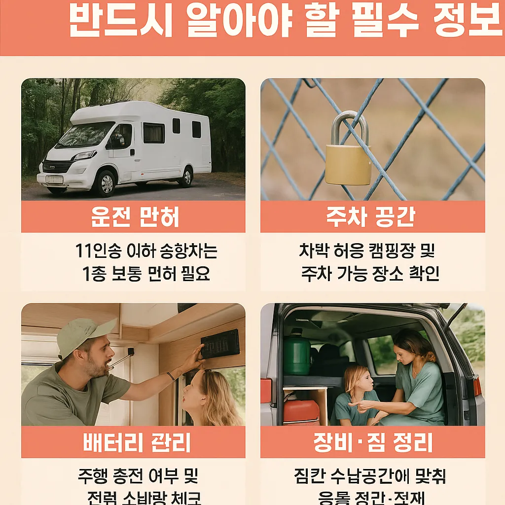 캠핑카 여행 사진