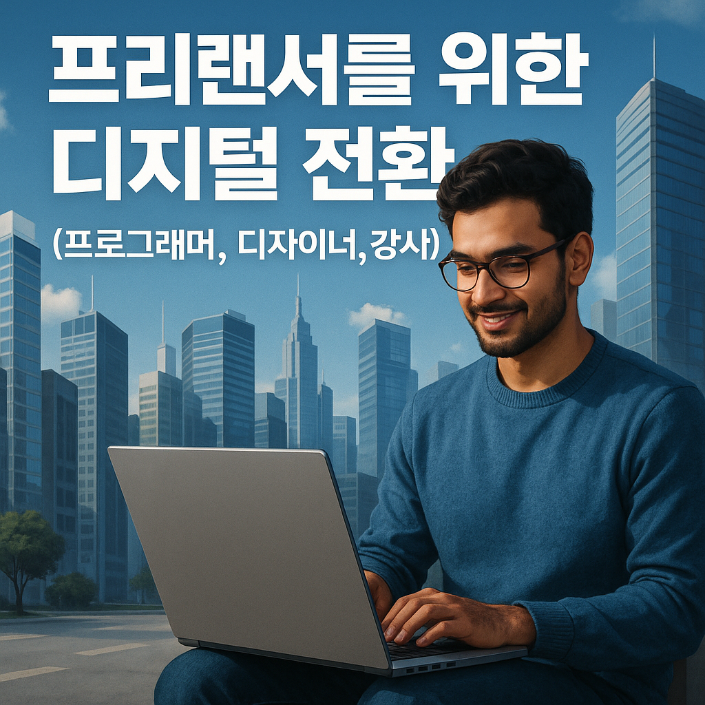 프리랜서를 위한 디지털 전환 (프로그래머, 디자이너, 강사) 연관 이미지