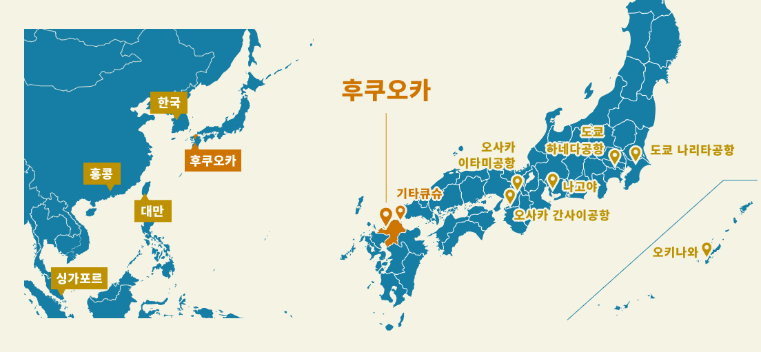 후쿠오카 지도상 위치