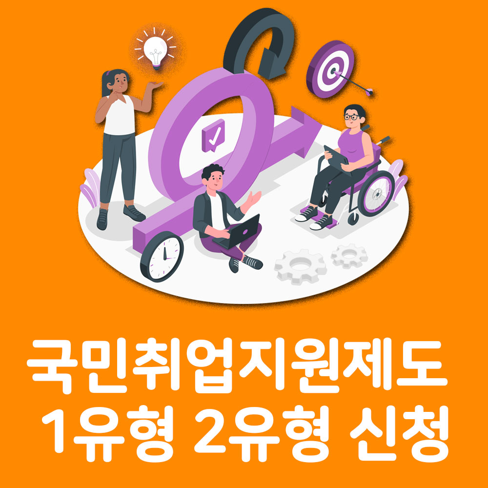 국민취업지원제도 1유형 2유형 신청방법
