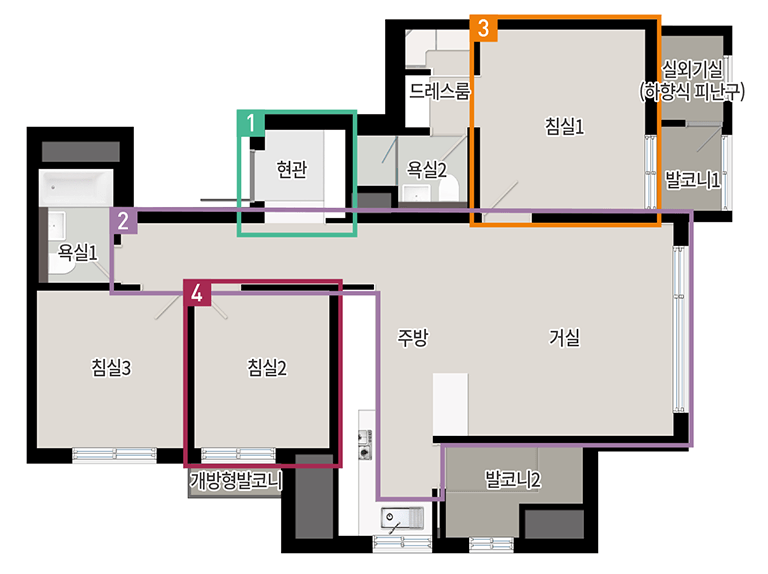 서울대벤처타운 푸르지오 74형 평면도