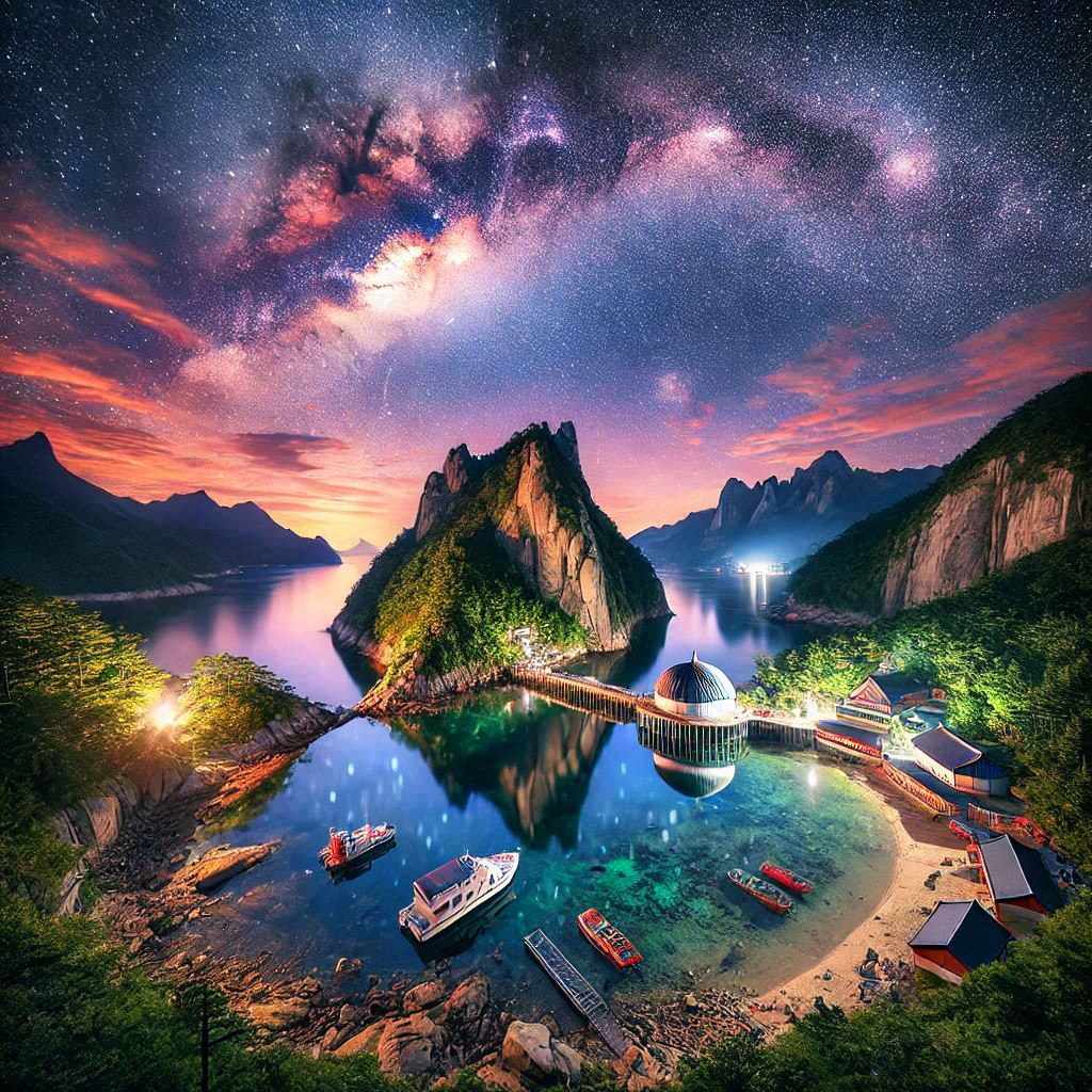 忠清道雪光峰道雪华山, 光德山, 峰秀山, 道高山春季