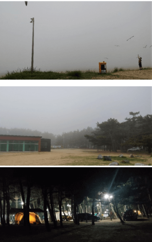 캠핑장앞