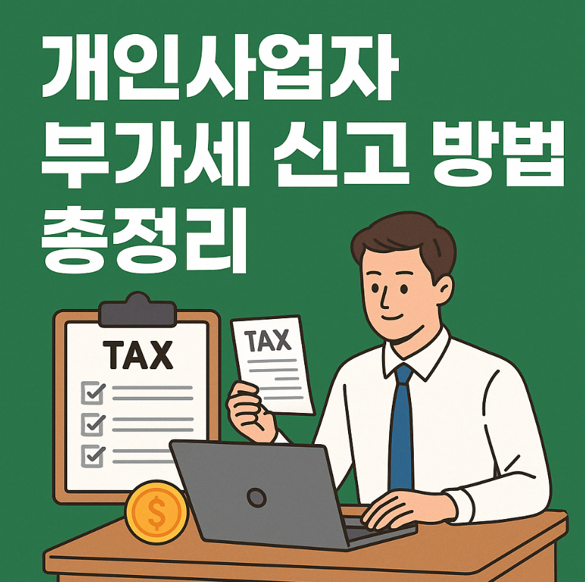 개인사업자 부가세 신고 방법 총정리|홈택스·손택스·계산기 안내