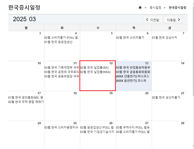 하얀 바탕에 달력 표기이며 일별로 당일날에 이벤트를 기록해 놓은 일정 달력이다