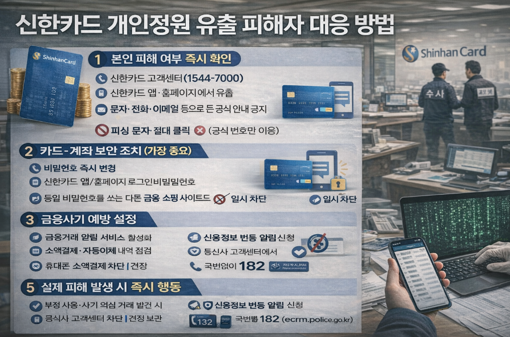 신한카드 개인정보 유출 피해보상 100% 받는 법