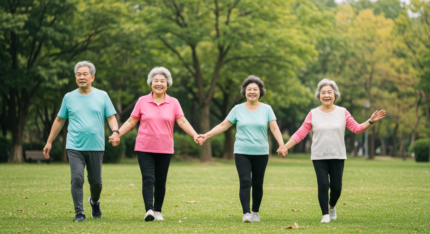 건강한 노년의 모습