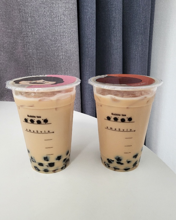 아마스빈 버블티 얼그레이 밀크티 아메리카노