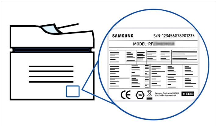 삼성프린터 모델명 확인법