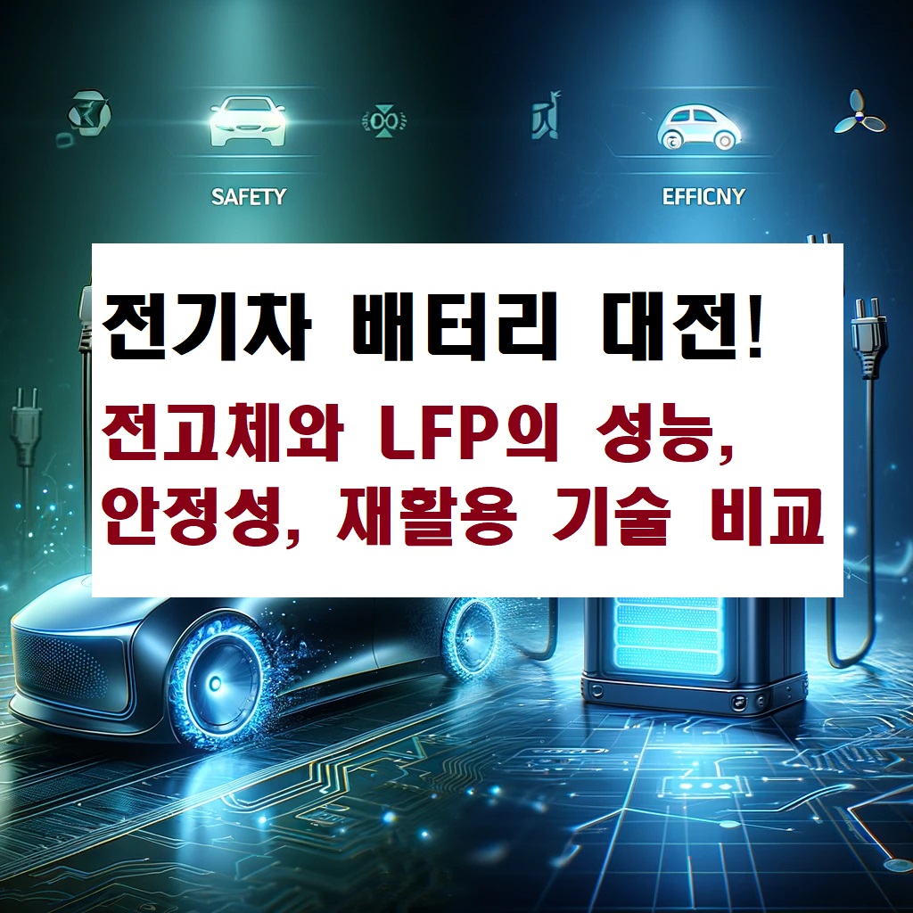 전기차 배터리 대전! 전고체와 LFP의 성능, 안정성, 재활용 기술 비교