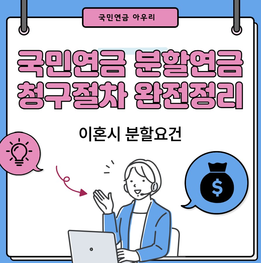 국민연금 분할연금 청구절차 완전정리(이혼 시 분할요건·지급나이)
