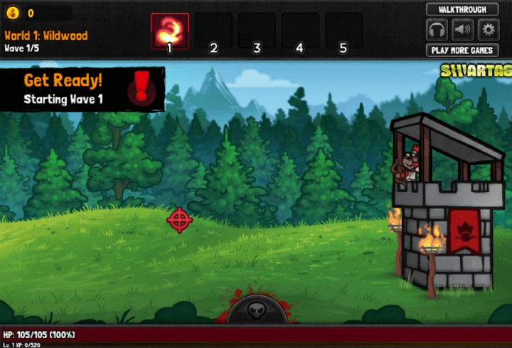 센트리-나이트-플래시게임-시작-화면