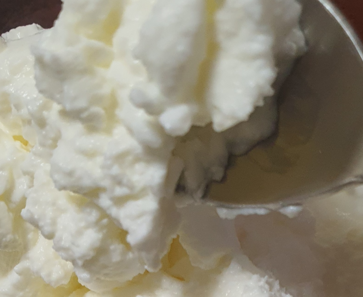 몽글한 질감이 느껴지는 발효 요거트 모습