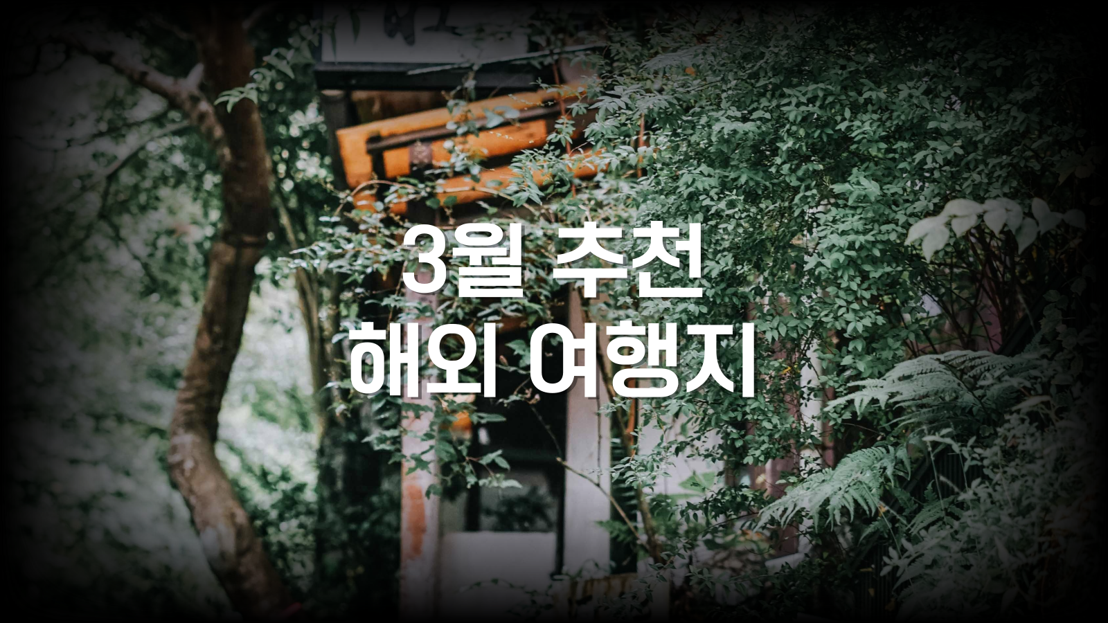 3월 추천 해외 여행지