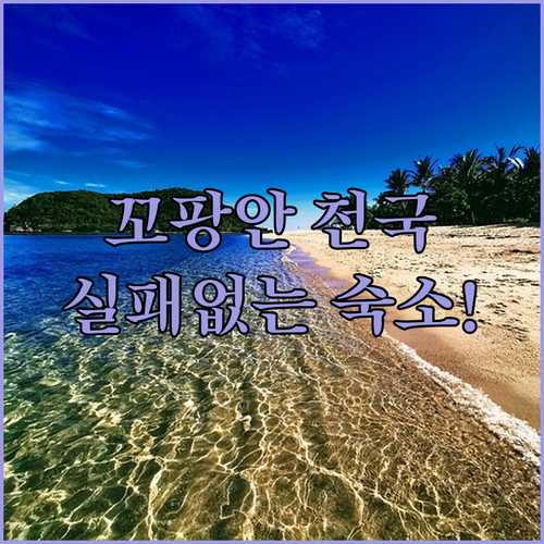 나만 알고 싶은 에메랄드빛 천국 꼬팡..