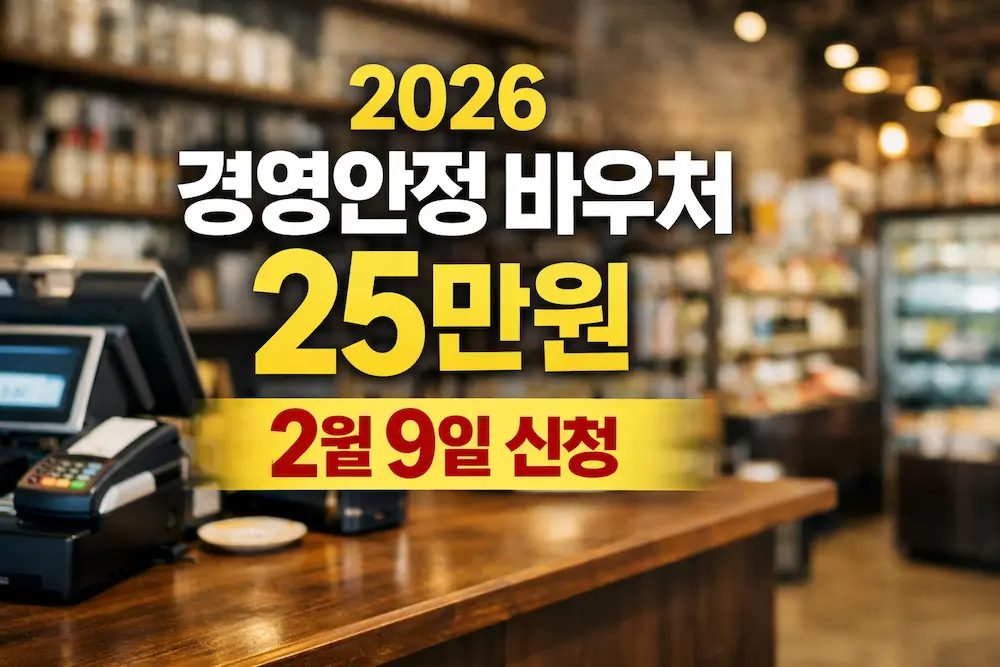 2026 소상공인 경영안정 바우처 25만원 신청 일정과 핵심 요약