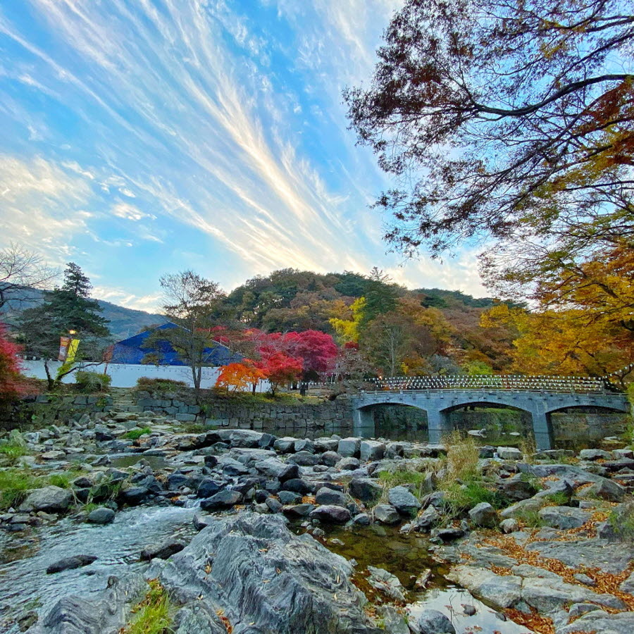 마곡사 마곡천 사진